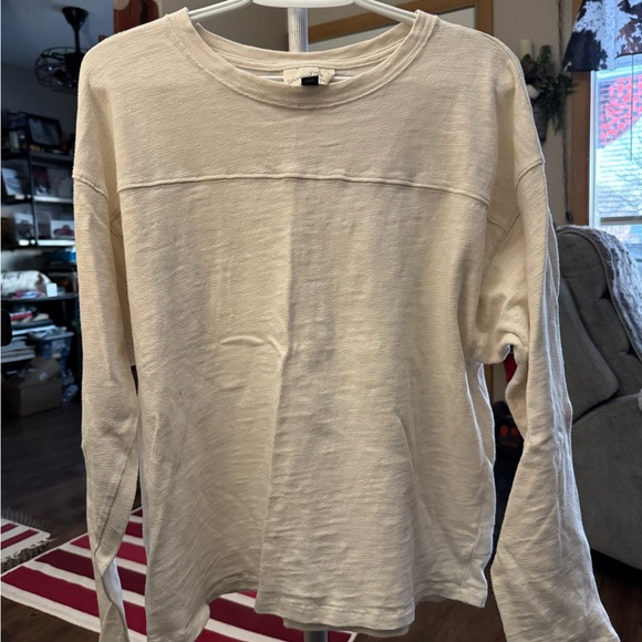 Universal Thread Tops - Universal Thread Cream Long Sleeve Tee